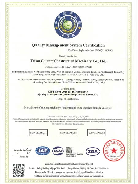 Quality Management System Certification